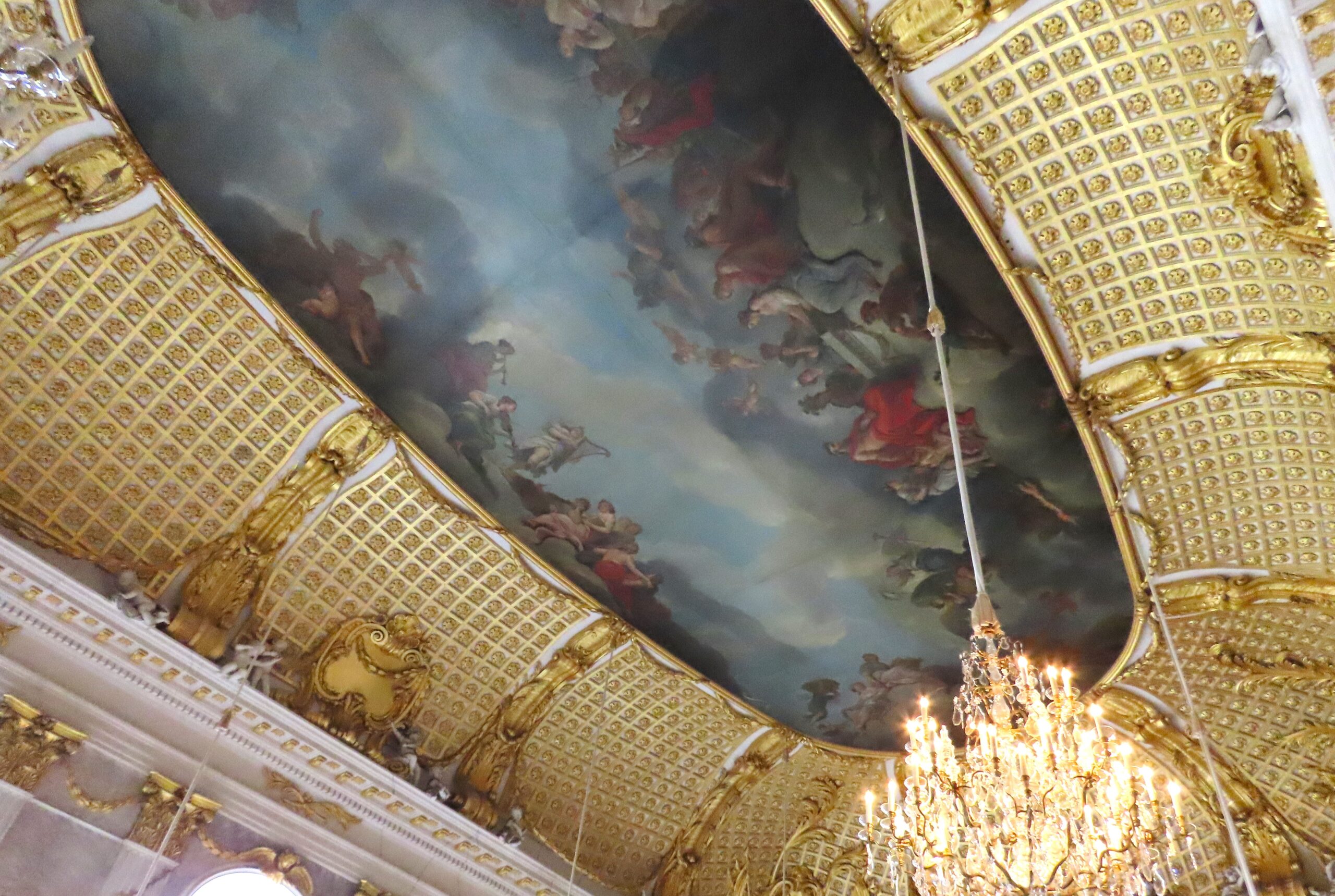 2024-04-22 New Palace - Dance Hall Ceiling Dance Hall ceiling in the New Palace