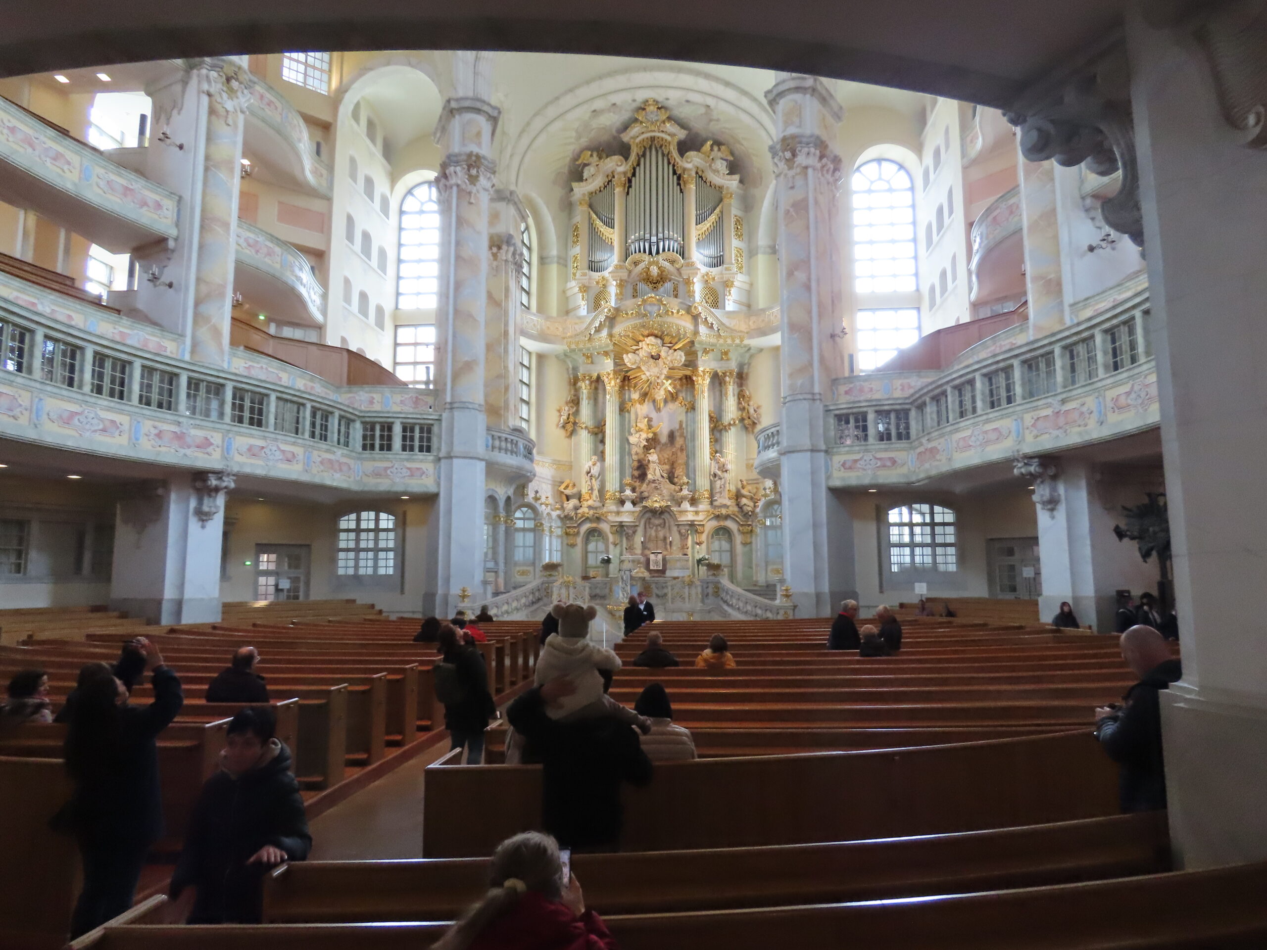 2024-04-25 Dresden - Church of our Lady (Lutheran) Inside of the Church of Our Lady where Martin Luther Preached