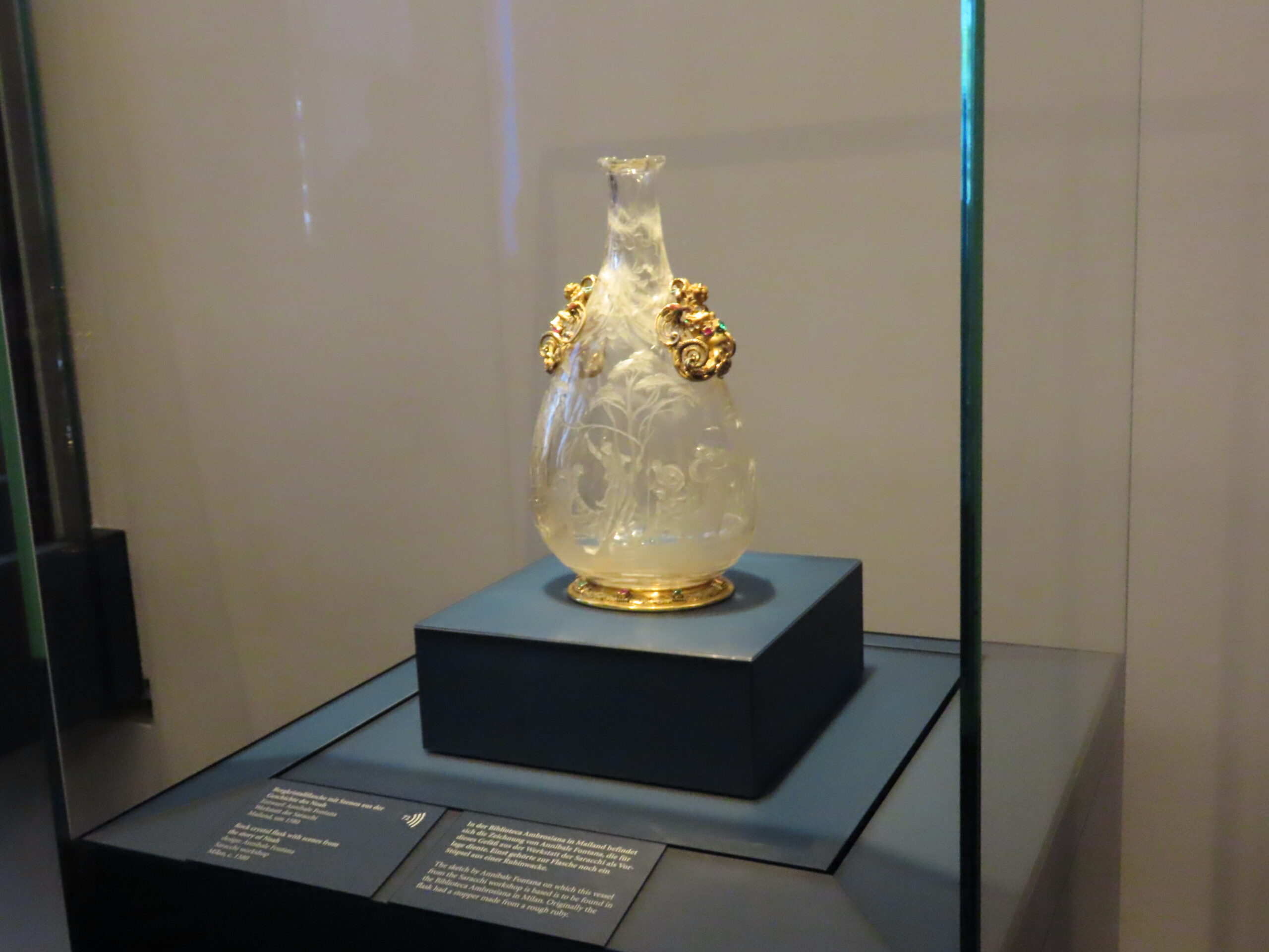 2024-04-25 Dresden - Green Vault (4) Carved crystal objects date to the 18th Century.