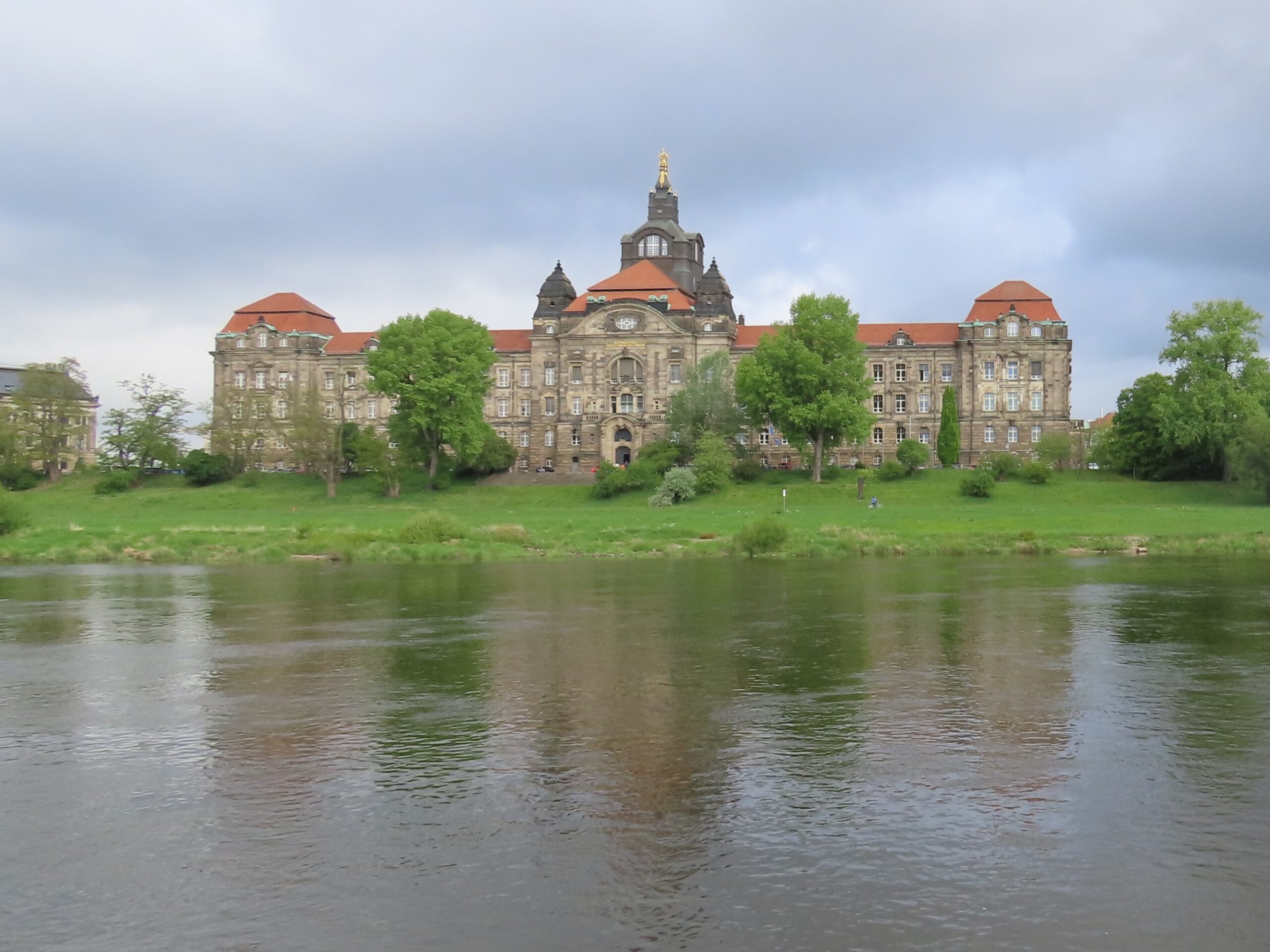 2024-04-25 Dresden - docked across from Ministry of the Interior of Saxony, Dresden At dock in Dresden
