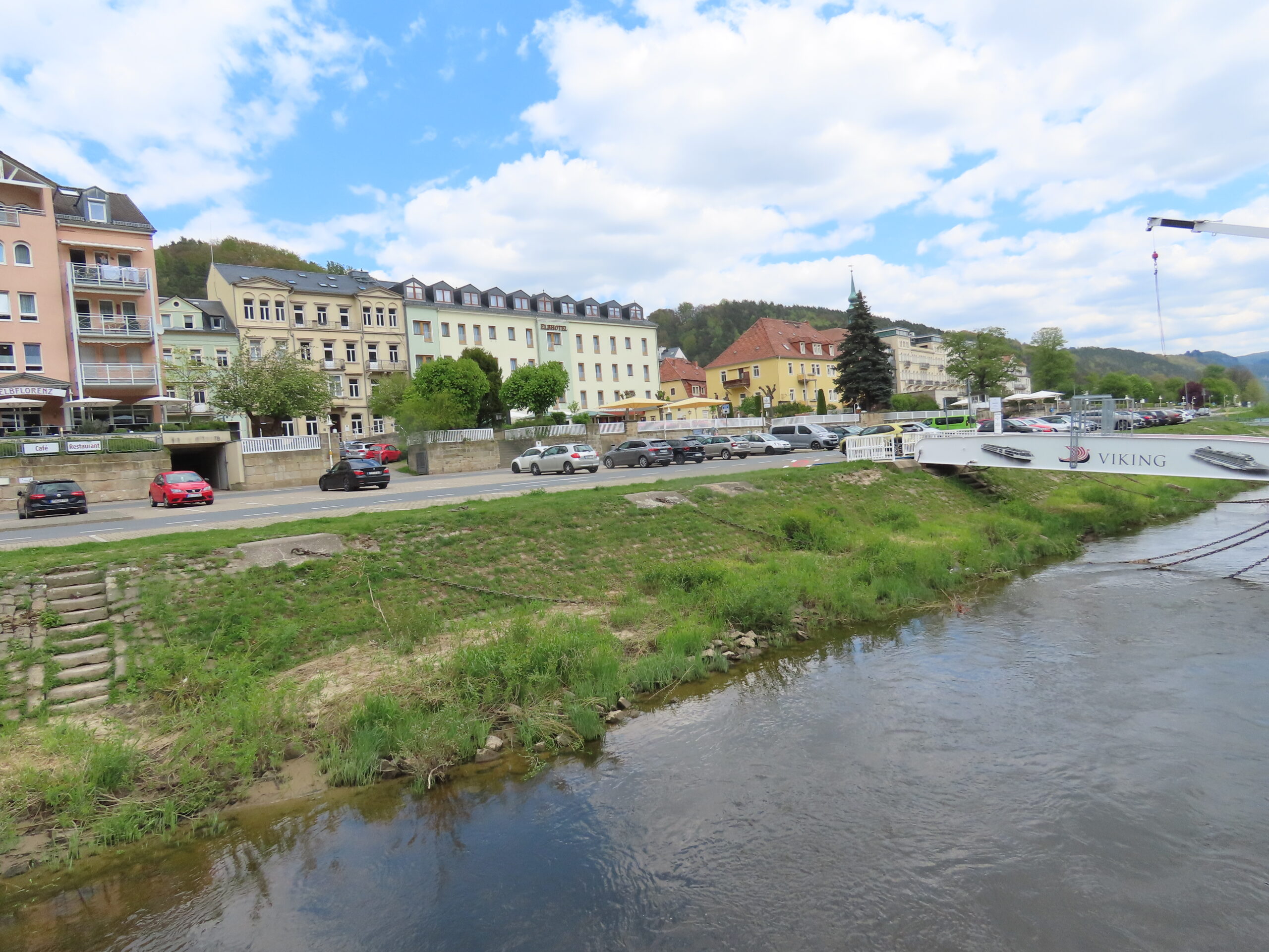 2024-04-26 Bad Schandau - docked Docked in Bad Schandau - a spa resort town in Germany