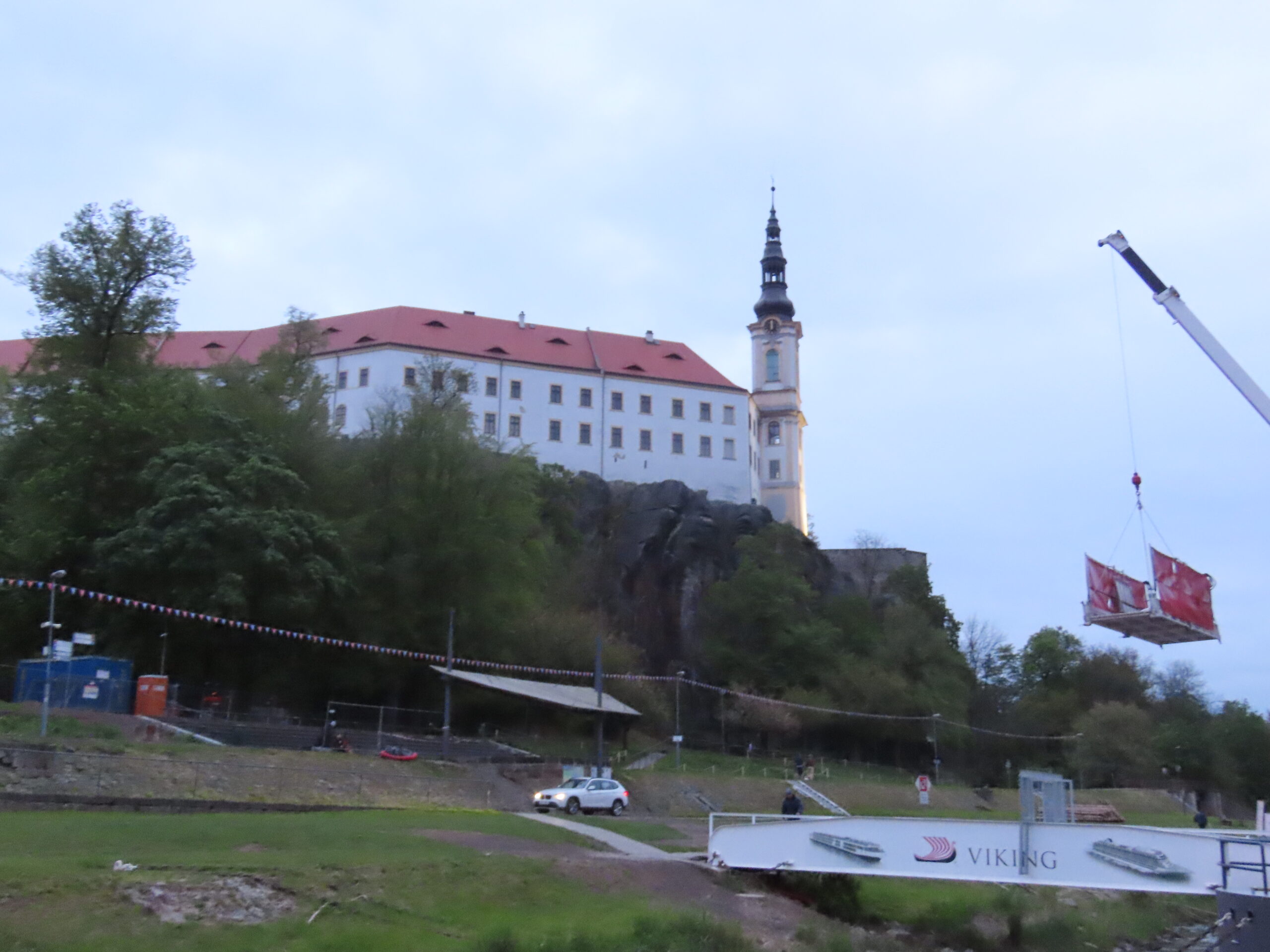 2024-04-26 Docked in Decin, Czech Republic 2 Docked in Děčín, Czech Republic