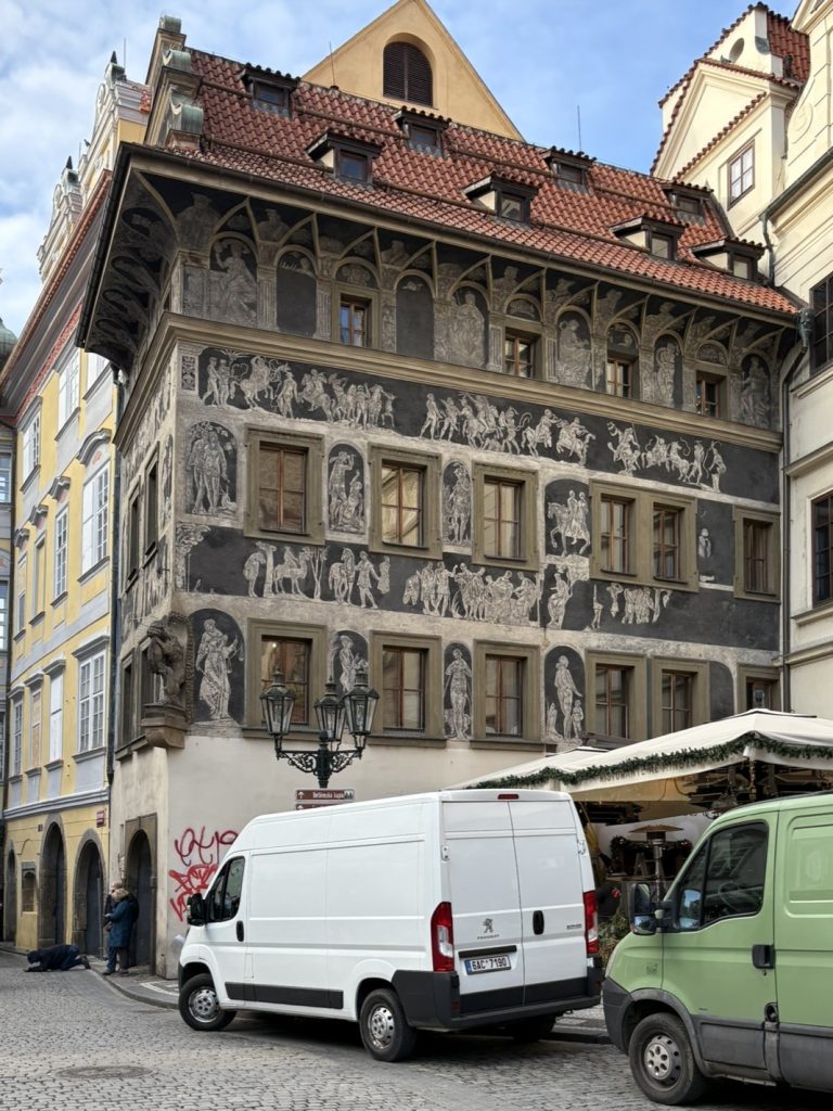 Prague - Building 1 Nice Artwork on Building