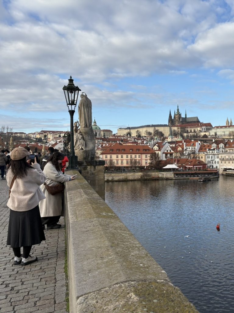 Prague - Charles Bridge crossing Crossing the Charles Bridge