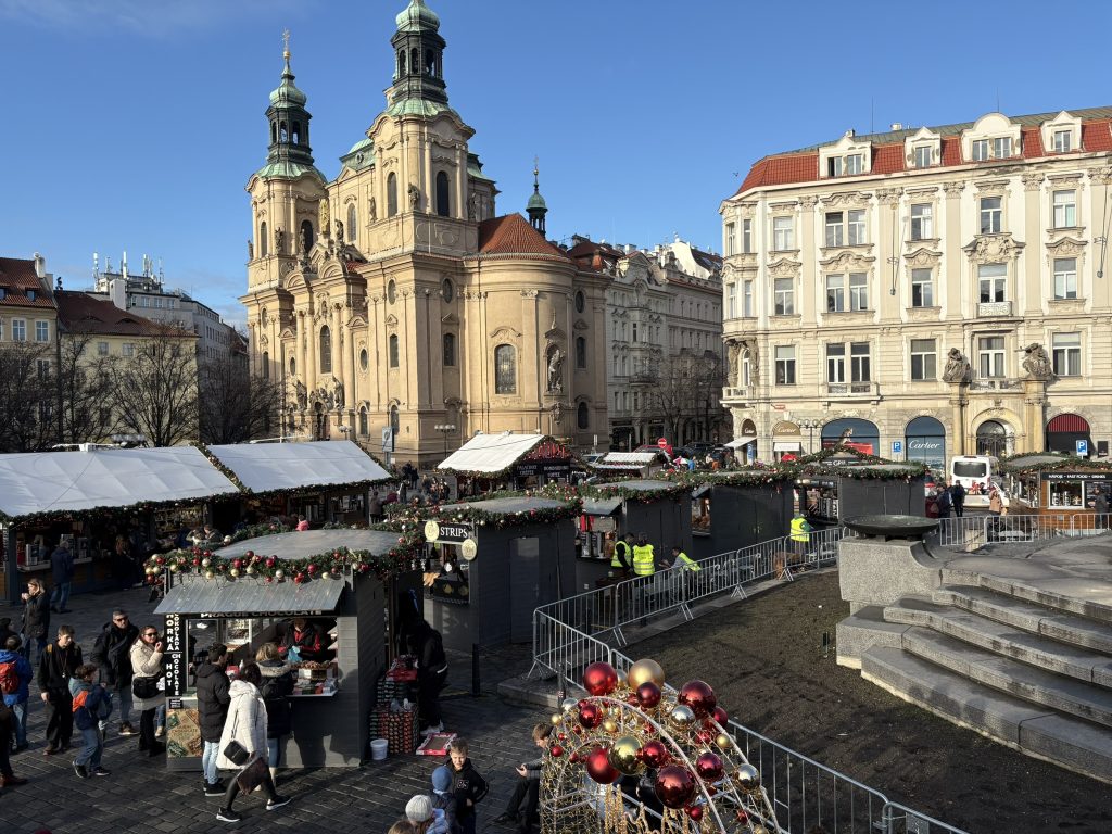 Prague - Market Old Town Market and the Tyn Church
