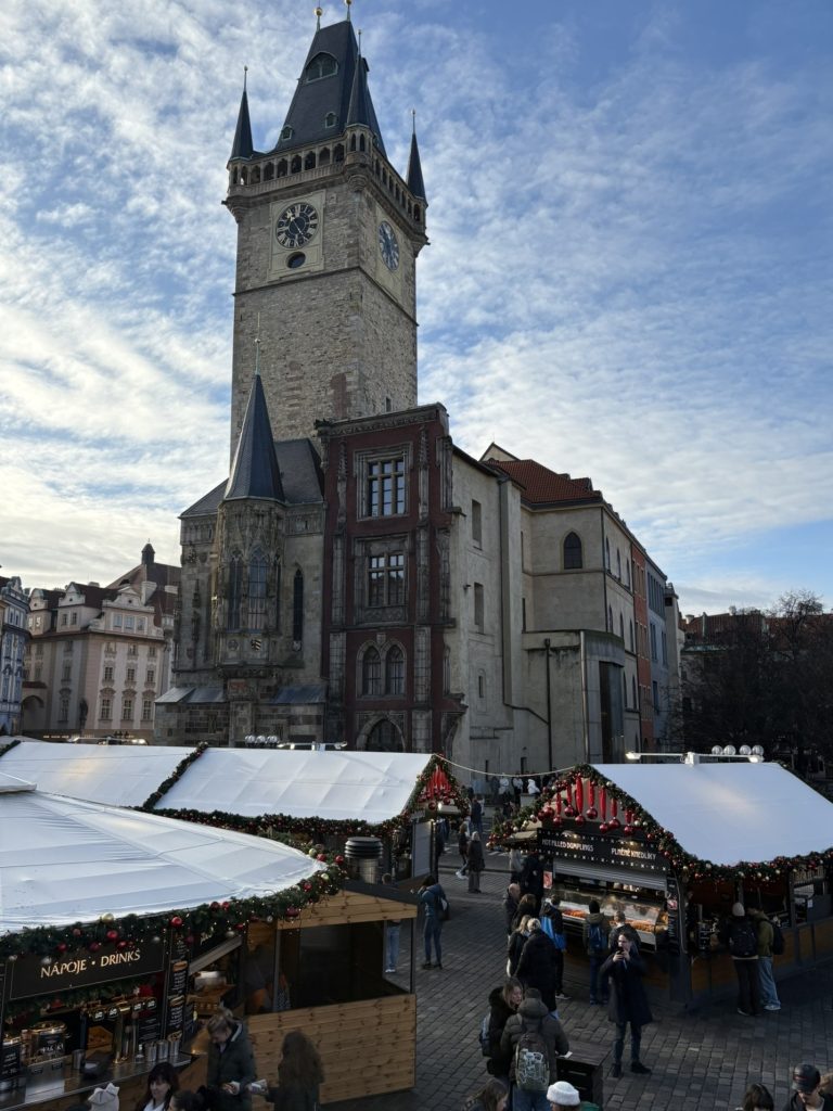 Prague - Old Town Market 5 Old Town Hall from Market